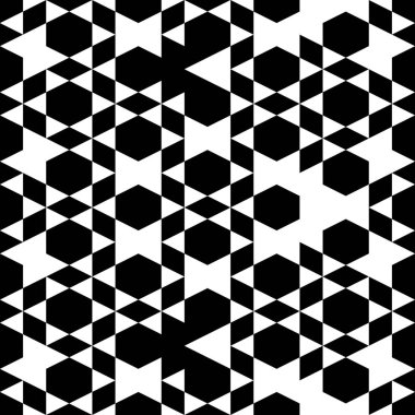 Altıgenler, eşkenar dörtgenler, üçgenler, beşgenler, süsler. Geometrik arka plan. Soyut arkaplan. Kusursuz bir model. Poligonlar duvar kağıdı. Dijital kağıt, tekstil baskısı, web tasarımı. Vektör.