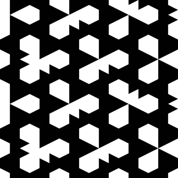 Naadloos Patroon Pentagons Figuurtjes Ornament Geometrische Achtergrond Abstracte Achtergrond Polygonen — Stockvector