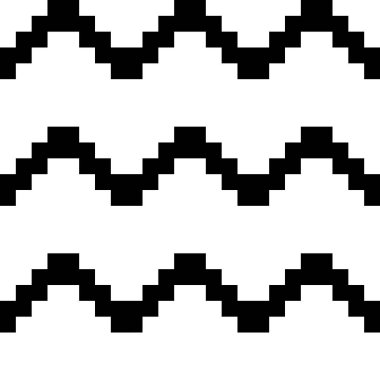 Zigzag çizgileri süslemesi. Kusursuz desen. Tırtıklı şeritler motifi. Dalgalar süslenir. Görüntü eğrisi. Dalgalı figürler. Dijital kağıt, tekstil baskısı, web tasarımı, soyut illüstrasyon. Vektör çizimi.