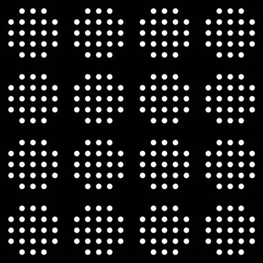 Kusursuz desen. Çember süsü. Nokta motifi. Geometrik duvar kağıdı. Basit şekiller arka plan. Yuvarlak arka plan. Etnik motif. Dijital kağıt, tekstil baskısı, web tasarımı, soyut. Vektör çizimi.