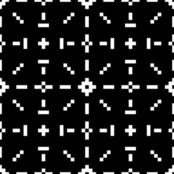 シームレスなパターン 正方形 長方形の画像 数字の飾りだ 民族刺繍の背景 部族の壁紙 部族のモチーフ 古代の背景 デジタルペーパー ウェブデザイン — ストックベクタ