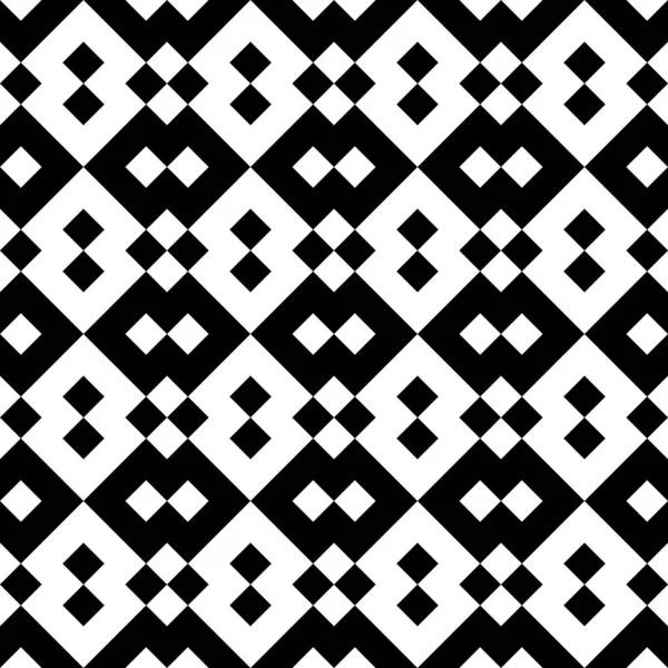 Nahtloses Muster Figuren Schecks Ornamente Formen Quadrate Volkstümliche Tapete Diamanten — Stockvektor
