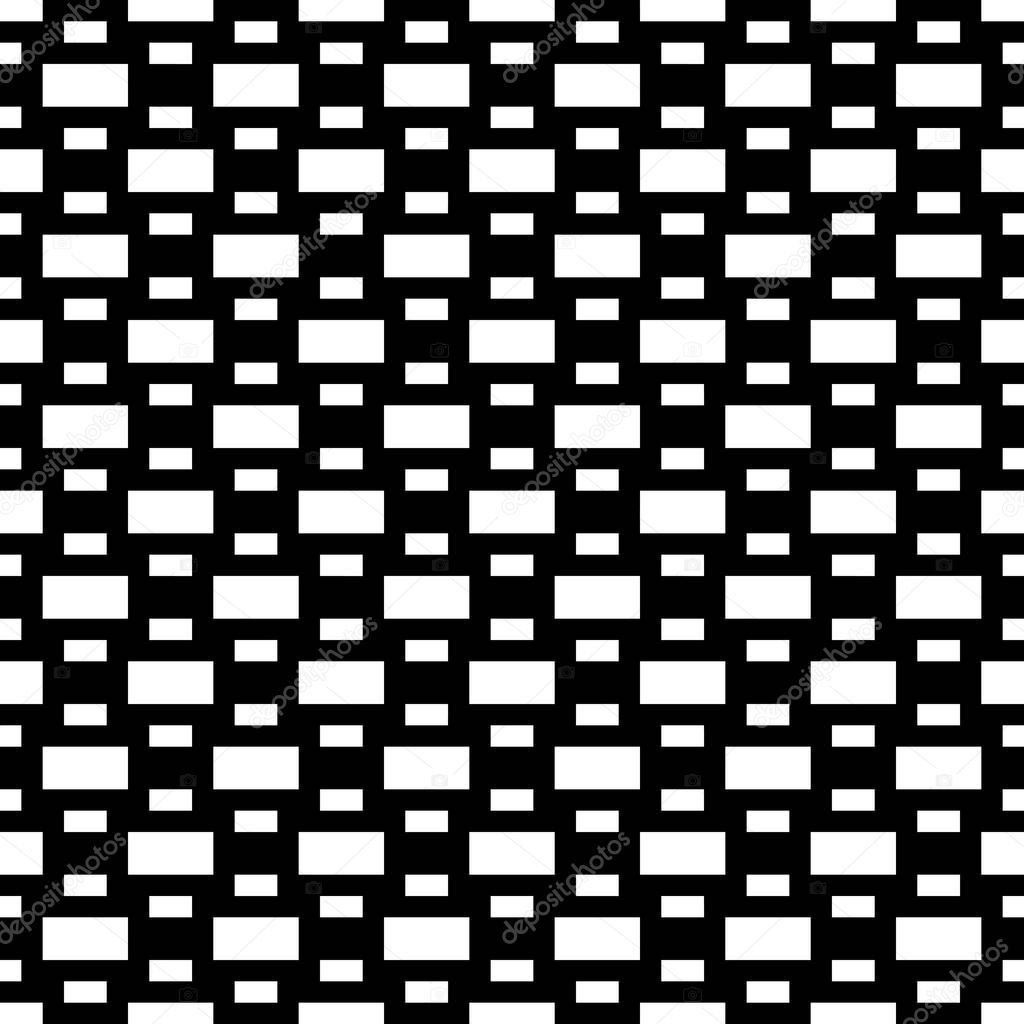 Seamless pattern. Geometric background. Blocks illustration. Rectangles ornament. Tiles wallpaper. Ethnic motif. Bricks backdrop. Digital paper, textile print, web design, abstract. Vector artwork
