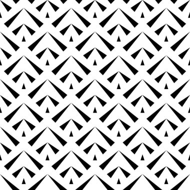 Kusursuz desen. Üçgen süslemesi. Geometrik duvar kağıdı. Üçgen şekilli arka plan. Geometrik şekiller arka plan. Poligon motifi. Dijital kağıt, tekstil baskısı, web tasarımı, soyut. Vektör sanatı.