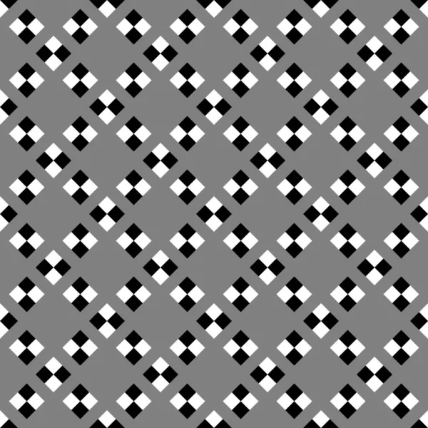 Seamless Vector Checks Motif Diamonds Wallpaper Squares Pattern Geometric Background — ストックベクタ