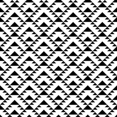 Kusursuz desen. Üçgen süslemesi. Geometrik duvar kağıdı. Üçgen şekilli arka plan. Geometrik şekiller arka plan. Etnik motif. Dijital kağıt, tekstil baskısı, web tasarımı, soyut. Vektör çizimi.