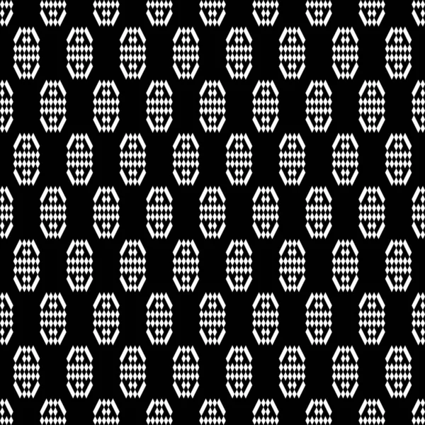 Naadloos Patroon Controles Blokkeert Ornament Rhombussen Diagonale Slagen Achtergrond Pleinen — Stockvector