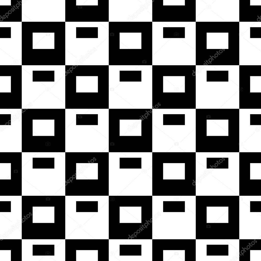 Seamless pattern. Quadrangles illustration. Geometric background. Seamless pattern. Tiles wallpaper. Ethnic motif. Polygons backdrop. Digital paper, textile print, web design. Vector ornament.