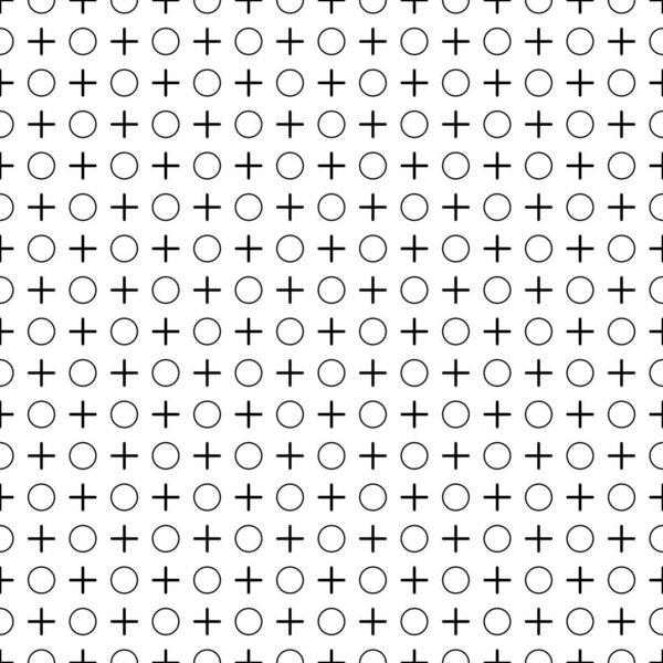 Круги, пересекает рисунок. Круговые фигурки, плюсы бесшовного орнамента. Кольца, знаки на заднем плане. Этнические мотивы. Геометрические обои. Цифровая бумага, текстильная печать, веб-дизайн, абстрактное изображение. Векторные работы.