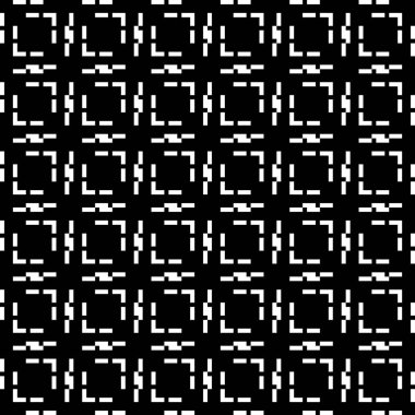 Kusursuz desen. Halk duvar kâğıdı. Şekiller arka plan. Şekiller, dikdörtgenler, kıvrımlar. İşlemeli arka plan. Kabile motifi. Etnik mozaik. Dijital kağıt, tekstil baskısı, web tasarımı, soyut vektör