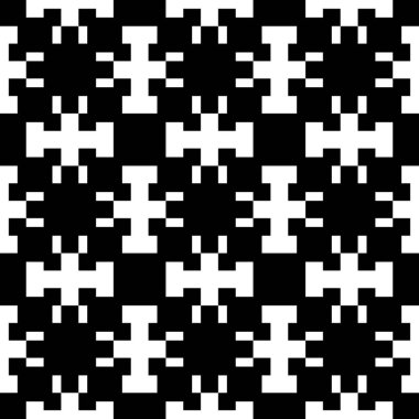 Kusursuz desen. Halk duvar kâğıdı. Süs figürleri. Geometrik süsleme. İşlemeli arka plan. Kabile motifi. Etnik mozaik. Dijital kağıt, tekstil baskısı, web tasarımı, soyut illüstrasyon. Vektör sanatı.