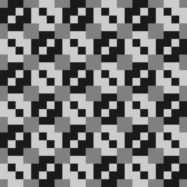 Quadrate Figuren Nahtlose Muster Karos Formen Verzierungen Volkstümliche Tapete Geometrischer — Stockvektor
