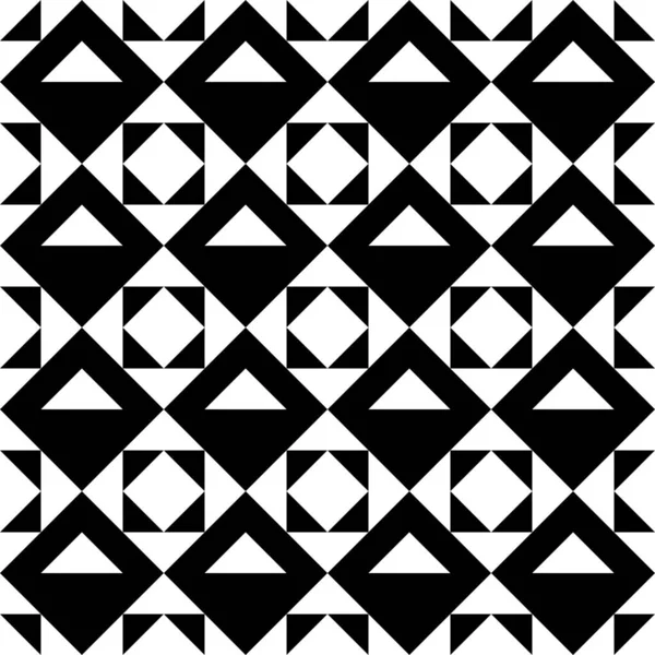 Diamonds Rhombuses Triangles Seamless Pattern Folk Ornament Ethnic Ornate Geometric — Stock Vector