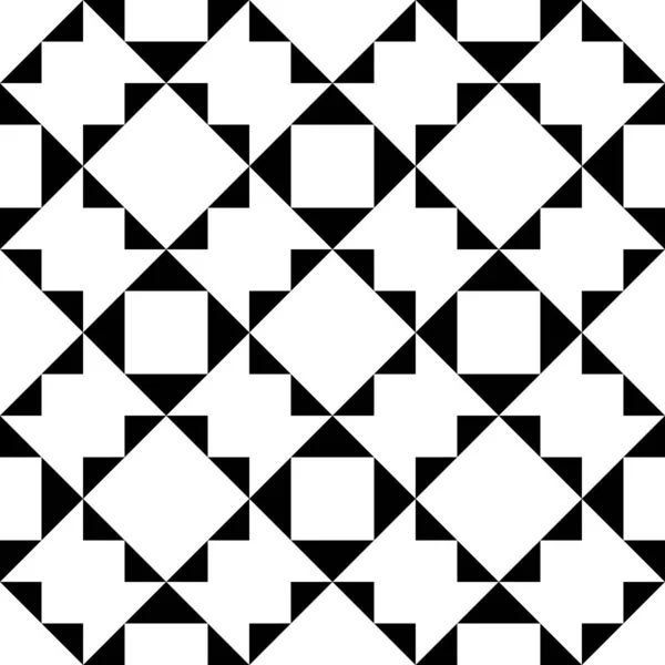 Dreiecke Rauten Diamanten Quadrate Karos Nahtlose Muster Ethnische Verzierungen Geometrisches — Stockvektor