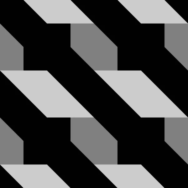 Lignes Diagonales Piquets Polygones Motif Sans Couture Ornement Folklorique Orné — Image vectorielle