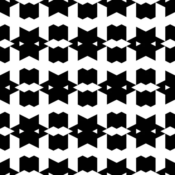 Seamless Pattern Geometric Backdrop Triangles Figures Ornament Folk Wallpaper Ethnic — Stock Vector