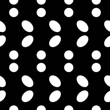 Kusursuz desen. Daireler, ovalar, süsler. Noktalar, figürler motifi. Yuvarlak arka plan. Dijital kağıt, tekstil baskısı, soyut. Noktalı çizim. Benekli görüntü. Geometrik arka plan. Polka noktalı duvar kağıdı.