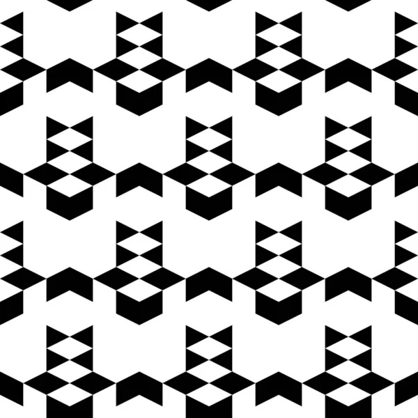 Kusursuz Desen Rhombuslar Üçgenler Semboller Geometrik Duvar Kağıdı Etnik Motif — Stok Vektör