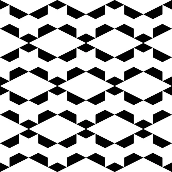 Seamless Pattern Trapeziums Rhombuses Ornament Geometrical Backdrop Polygons Motif Geometric — Stock Vector