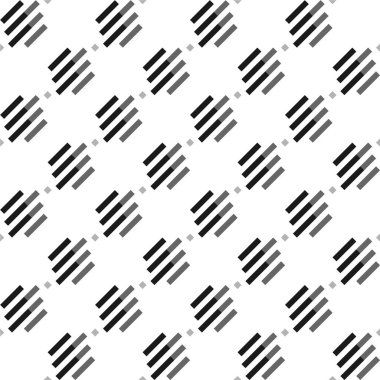 Kusursuz desen. Eğimli çizgiler, kare arkaplan. Çapraz çizgiler, elmas süslemeler. Açı çizgiler, eşkenar dörtgen motifler. Çizgili, noktalı arka plan. Eğik vuruşlar, noktalar duvar kağıtları. Vektör illüstrasyonu