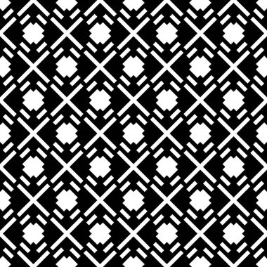 Kusursuz desen. Kabile motifi. Felç, haç, süs. Halk duvar kâğıdı. Şekiller arka plan. İşlemeli arka plan. Etnik mozaik. Tekstil baskısı, web tasarımı, soyut illüstrasyon. Vektör çizimi.