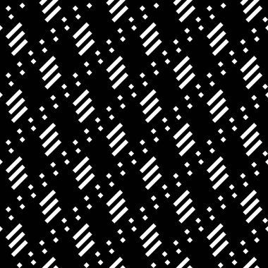 Kusursuz desen. Çapraz çizgiler, elmas süslemeler. Eğimli çizgiler, kare arkaplan. Eğik vuruşlar, noktalar duvar kağıtları. Açı çizgiler, eşkenar dörtgen motifler. Çizgili, noktalı arka plan. Vektör illüstrasyonu.
