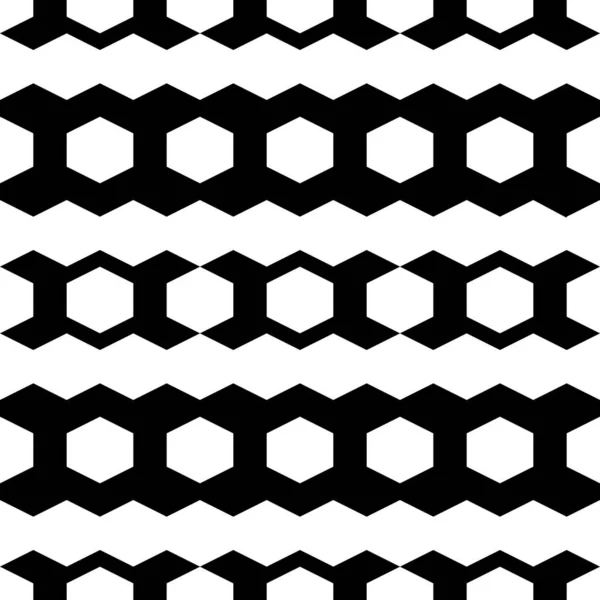 Patrón Sin Costuras Hexagones Adornos Figuras Fondo Polígonos Hexaedros Formas — Vector de stock