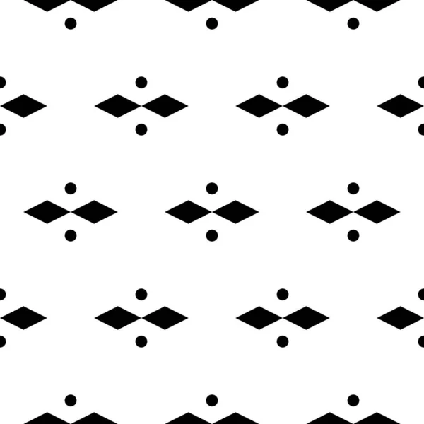 Nahtloses Muster Rauten Kreise Ornament Zahlen Zum Hintergrund Einfache Formen — Stockvektor
