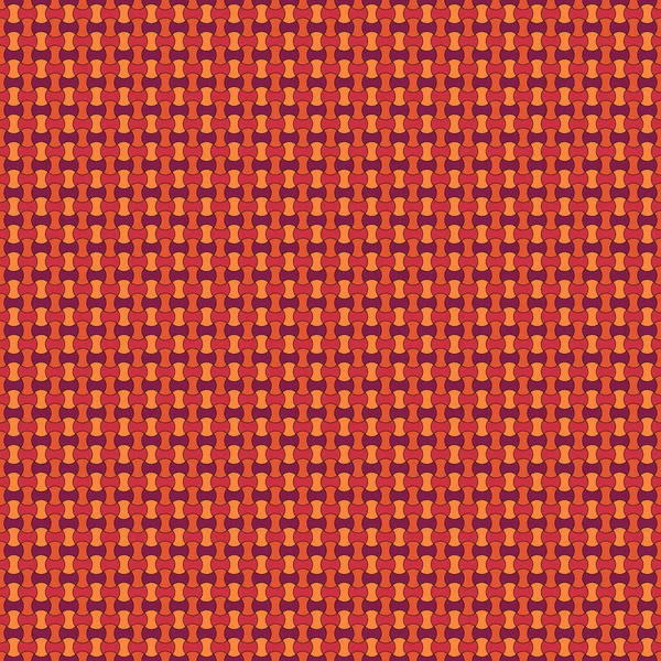 シームレスなパターン 小さなリンゴの芯のキルトの質感 民族の装飾品 パッチワークのモチーフ 幾何学的背景 色の軸頭の数字の背景 ハマーヘッドは壁紙を形作る デジタルペーパー ベクトル — ストックベクタ