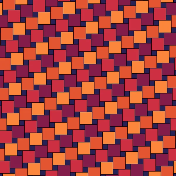 Modèle Géométrique Carrelage Pythagoricien Tessellation Carrés Couleur Répétée Vérifie Ornement — Image vectorielle
