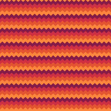 Kusursuz desen. Tekrarlanan zikzak çizgileri. Etnik süs. Tırtıklı çizgiler. Dalgalar süslenir. Görüntü eğrisi. Dalgalı figürler. Mozaik motifi. Etnik gazete. Kabile baskısı. Geometrik tasarım. Vektör sanatı