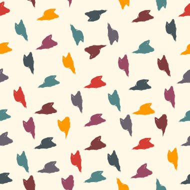 Oklar, işaretler, kusursuz desen. Boya fırçası tasarımı arka planı. Serbest ve modern asgari süs. Moda el çizimi geometrik baskı. Sanatsal el, soyut vektör duvar kağıdı çizmiş