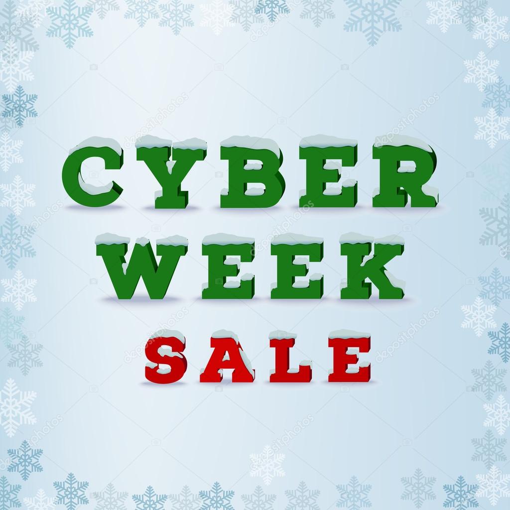 Cyber week sale inscription