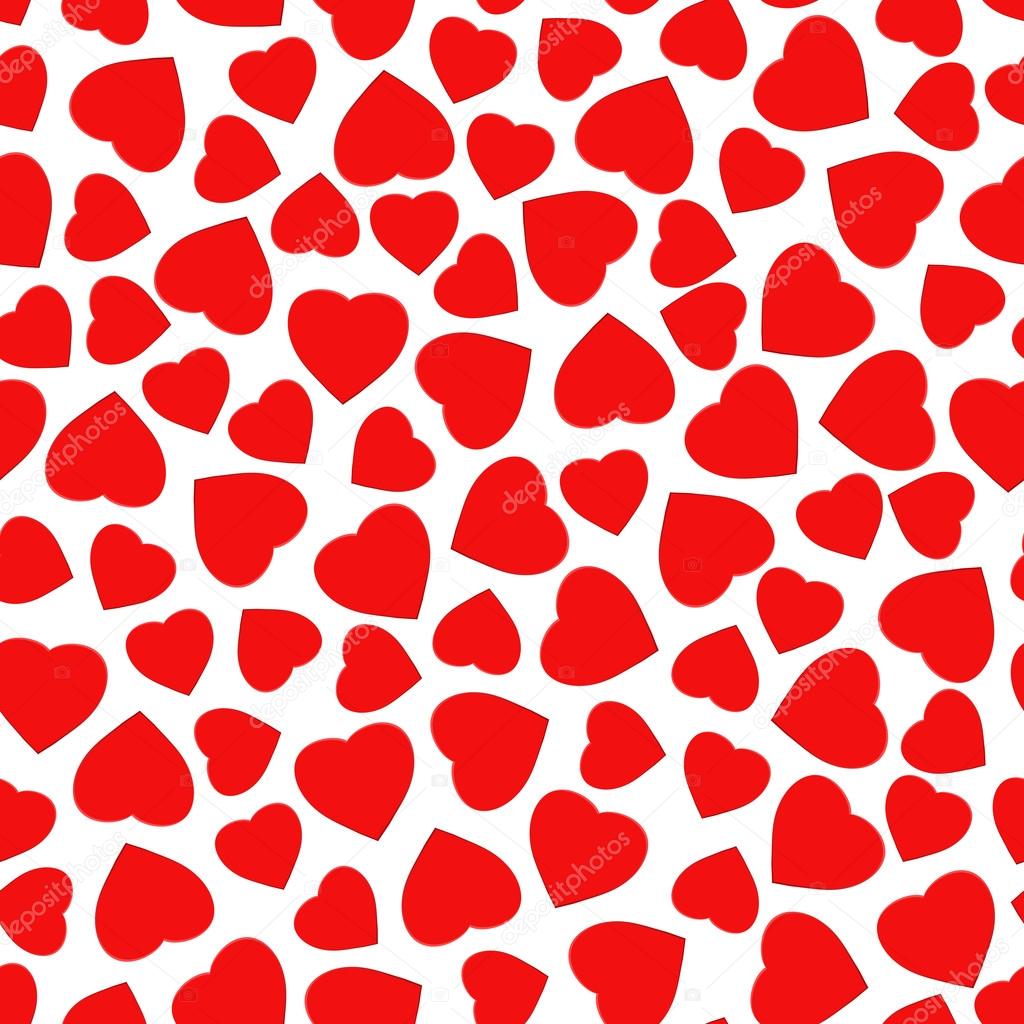 Seamless pattern with stylized heart symbol.