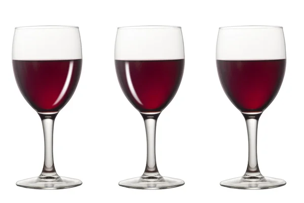 Glasses of red wine — Stock Photo, Image