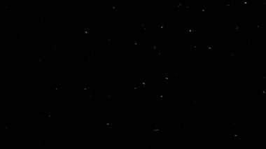 Gerçek Kar, yağan kar 4K 'da siyah zemin üzerinde izole edilmiş beste, hareket grafikleri için kullanılacak.