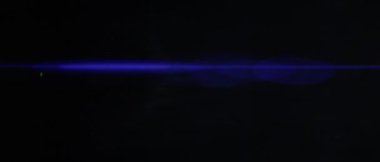 Doğal anamorfik mavi ışıklandırması olan kusursuz bir döngü olan teknolojik mavi optik lens parlıyor..