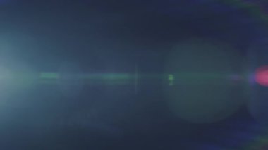 Doğal anamorfik mavi ışıklandırması olan kusursuz bir döngü olan teknolojik mavi optik lens parlıyor..