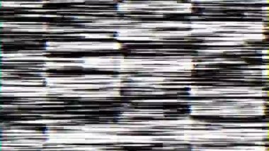 Vintage düğmesi açık, televizyonu kapat. Analog Statik Gürültü dokusu. Tek renkli, siyah ve beyaz titreşimli ses..