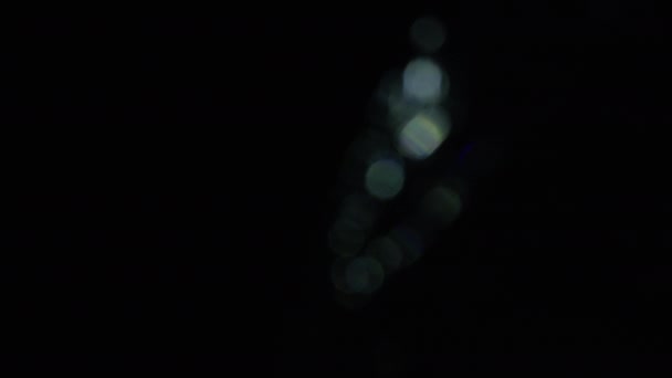4k Abstract crystal bokeh in the dark. Overlay background for editing. Luminary Light Leaks — Stock Video