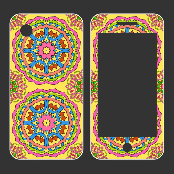 Telefon büyük tasarım. Elle çizilmiş arka plan. Islam, Arapça, Indian
