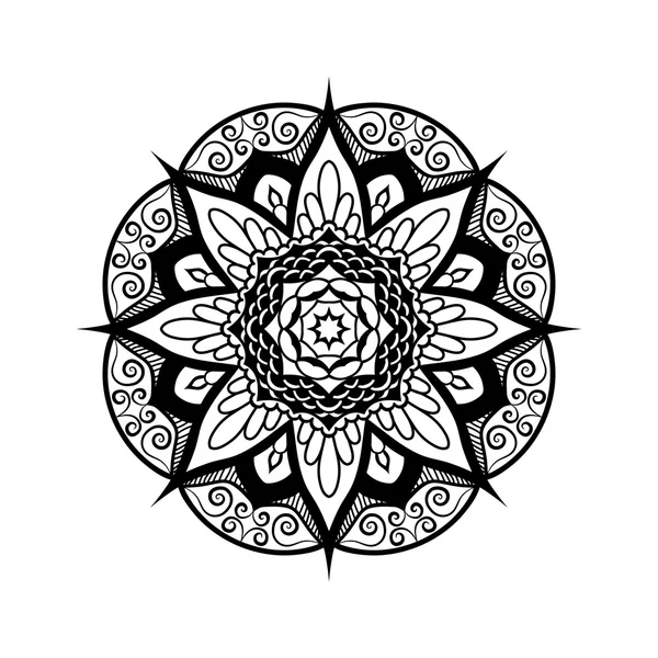 Mandala de vecteur. Éléments de décoration ethniques. — Image vectorielle