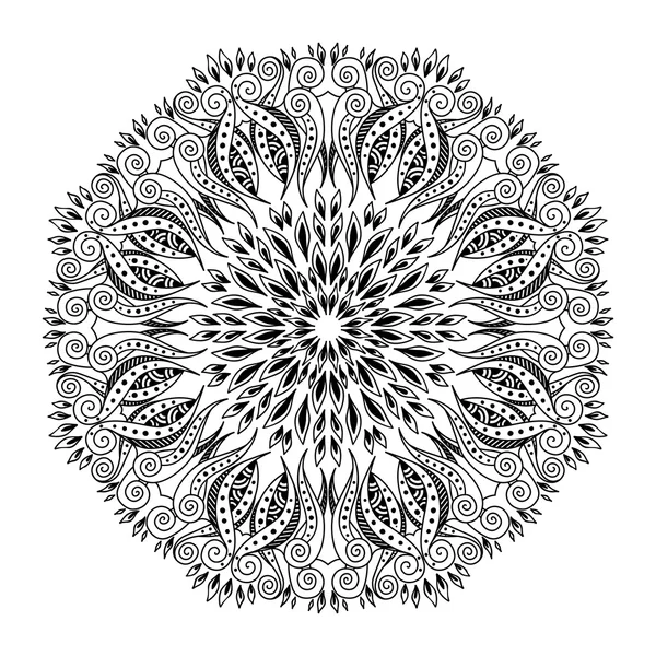 Mandala de vector. Elementos decorativos étnicos. — Archivo Imágenes Vectoriales