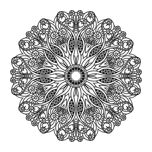 Mandala de vector. Elementos decorativos étnicos. — Archivo Imágenes Vectoriales