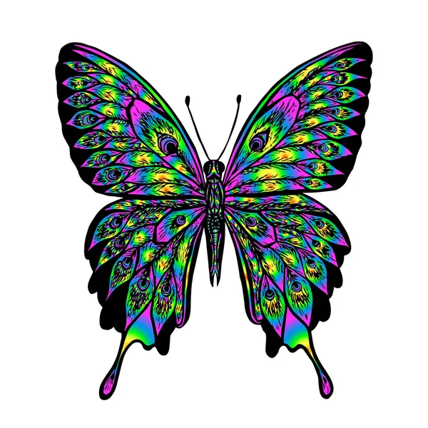 Vector mariposa colorida — Vector de stock