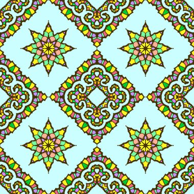 Dikişsiz desen soyut mandalalar yapılan