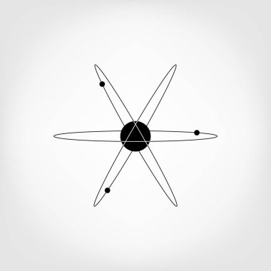 Vektör atom modeli. Molekül Simgesi