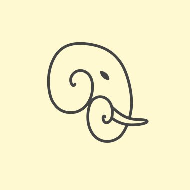 Vektör Fil logosu tasarımı