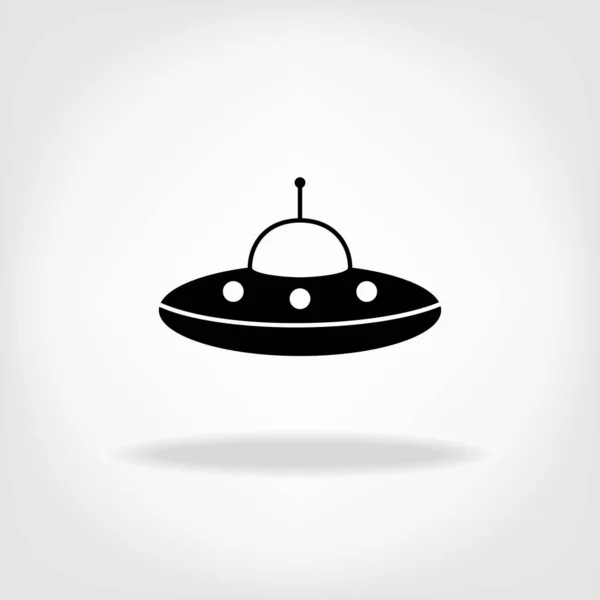 Ufo 아이콘 하늘을 — 스톡 벡터