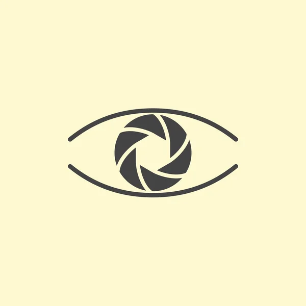 Fotografia Logo Design Occhio — Vettoriale Stock